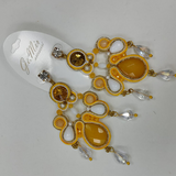Gemir orecchini Soutache Gialli e Bianchi