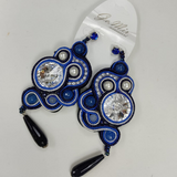 Gemir orecchini Soutache blu
