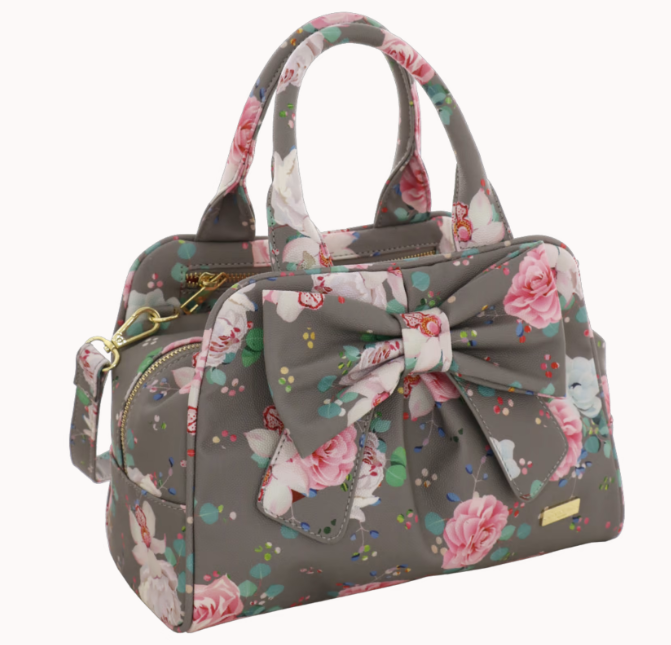 borsa a mano ribbon con tracolla camomilla milano cod.60413 grigio/blu