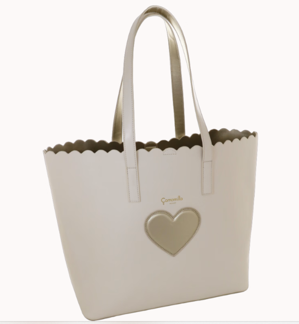 Borsa a spalla  Candy donna di Camomilla milano cod.58803 cipria/ bianca
