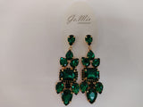 GEMIR - Orecchini Pietre Swarovski - Verde Smeraldo
