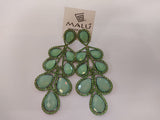 MALU BIJOUX - Orecchini Pendenti Swarovski - Verde Chiaro