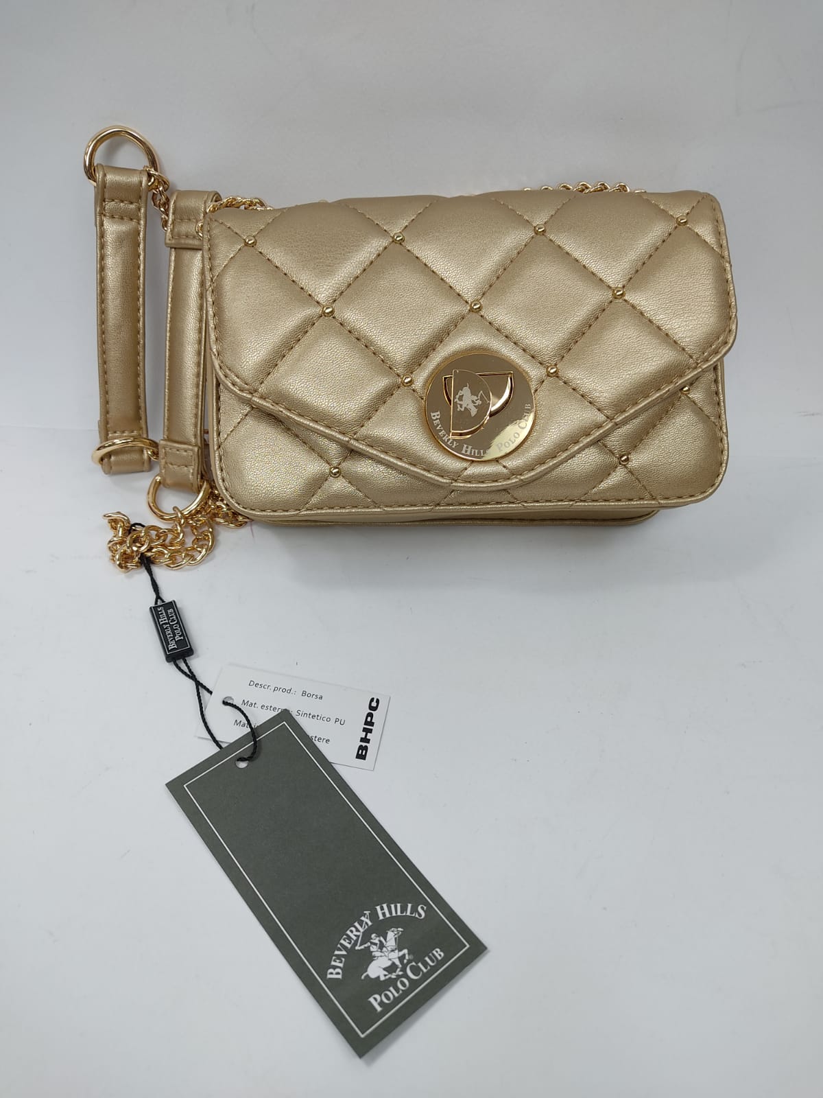 Borsa donna beverly hills polo club art BH-2400 ,COLORI:CIPRIA,NERO,BIANCO.ARGENTO