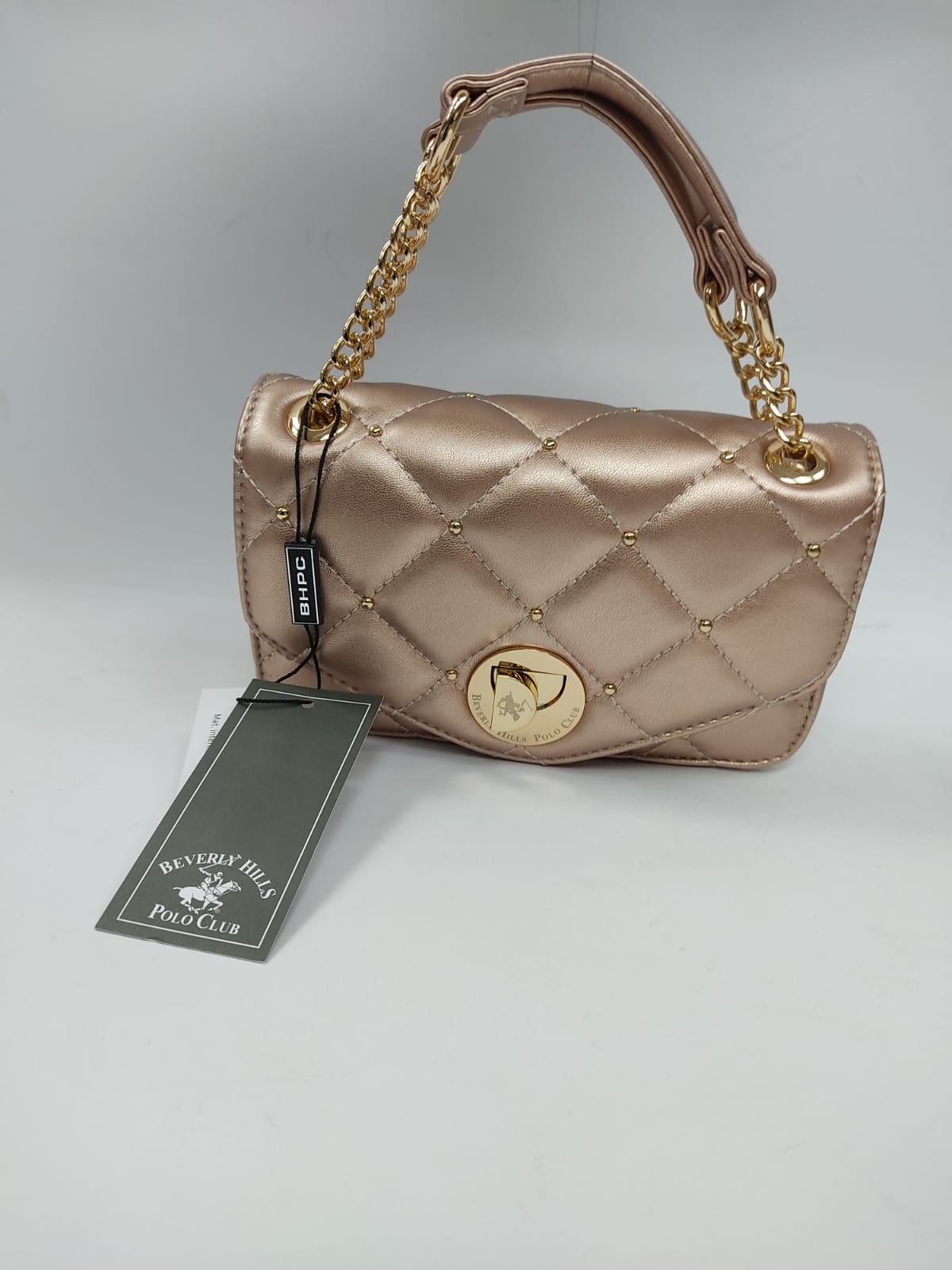 Borsa donna beverly hills polo club art BH-2400 ,COLORI:CIPRIA,NERO,BIANCO.ARGENTO