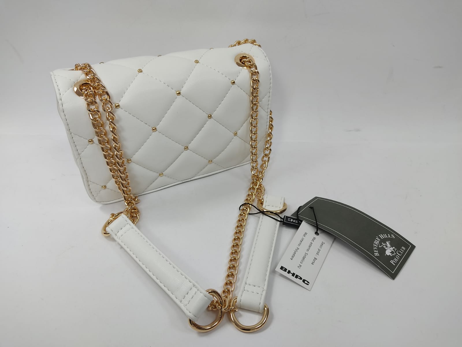 Borsa donna beverly hills polo club art BH-2400 ,COLORI:CIPRIA,NERO,BIANCO.ARGENTO