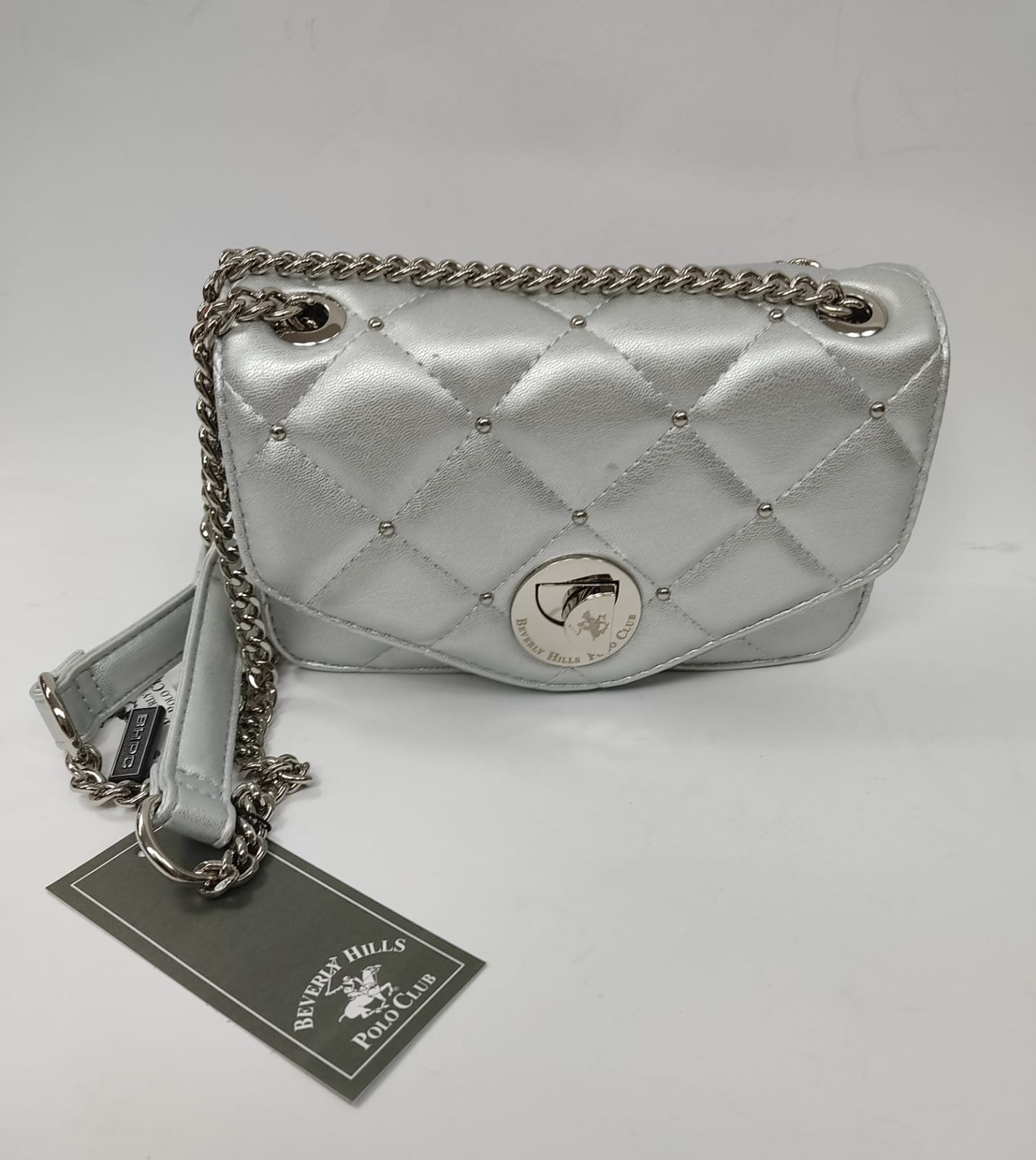 Borsa donna beverly hills polo club art BH-2400 ,COLORI:CIPRIA,NERO,BIANCO.ARGENTO