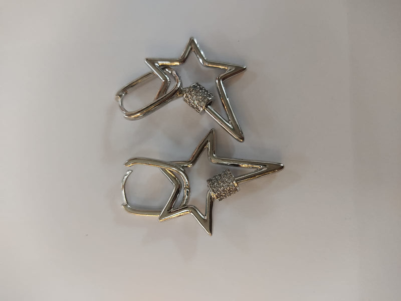 ORECCHINI DOLMAN FORMA CUORE,STELLA,RETTANGOLO COLORE ORO,ARGENTO ART OR 15756