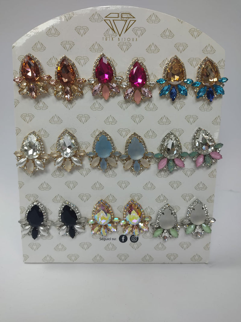 ORECCHINI MULTICOLOR TRIK BIJOUX ART S001