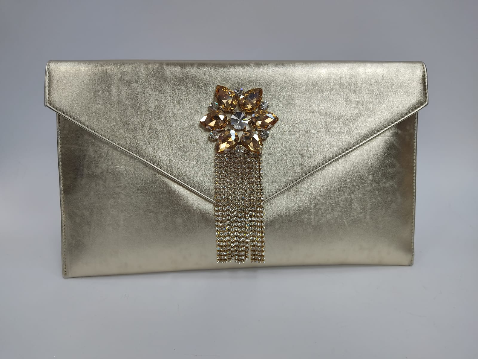 BORSA TRIK BIJOUX CON STRASS PENDENTE NERA,ORO,ORO ROSA