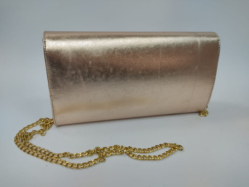 BORSA - BORSELLO TRIK BIJOUX CON PATTINA CON SWAROVSKY NERA,ORO-ROSA