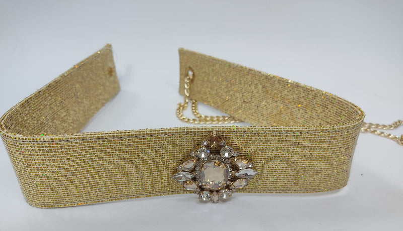 CINTURA TRIK BIJOUX GLITTER ORO