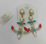 ORECCHINI TRIK BIJOUX ART CO13 PENDENTI MULTICOLOR