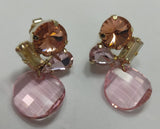 ORECCHINI PENDENTI BYBA BIJOUX ART DO 37724 ROSA