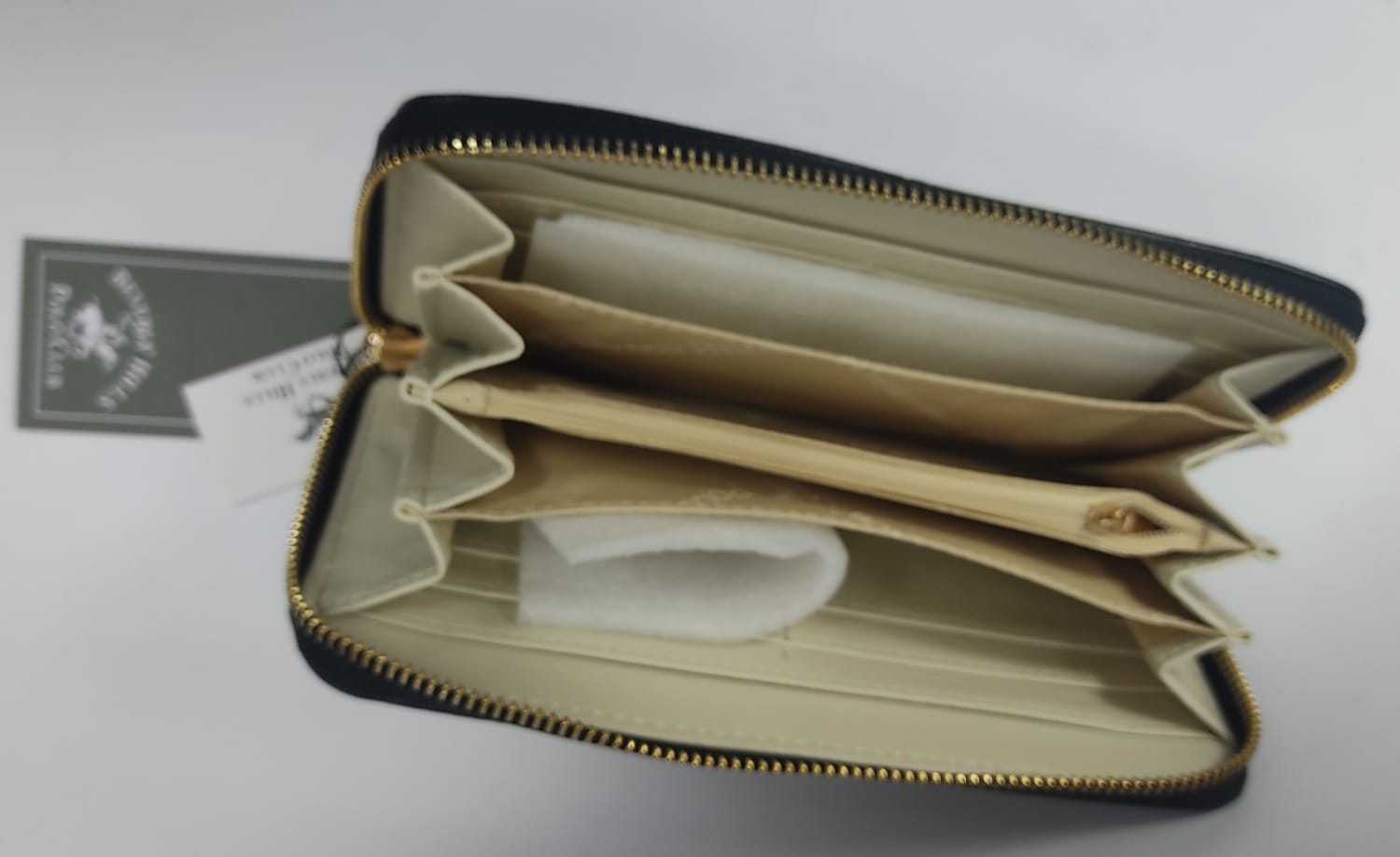 Portafoglio donna Polo club bh-2614 nero/ blu/ cipria