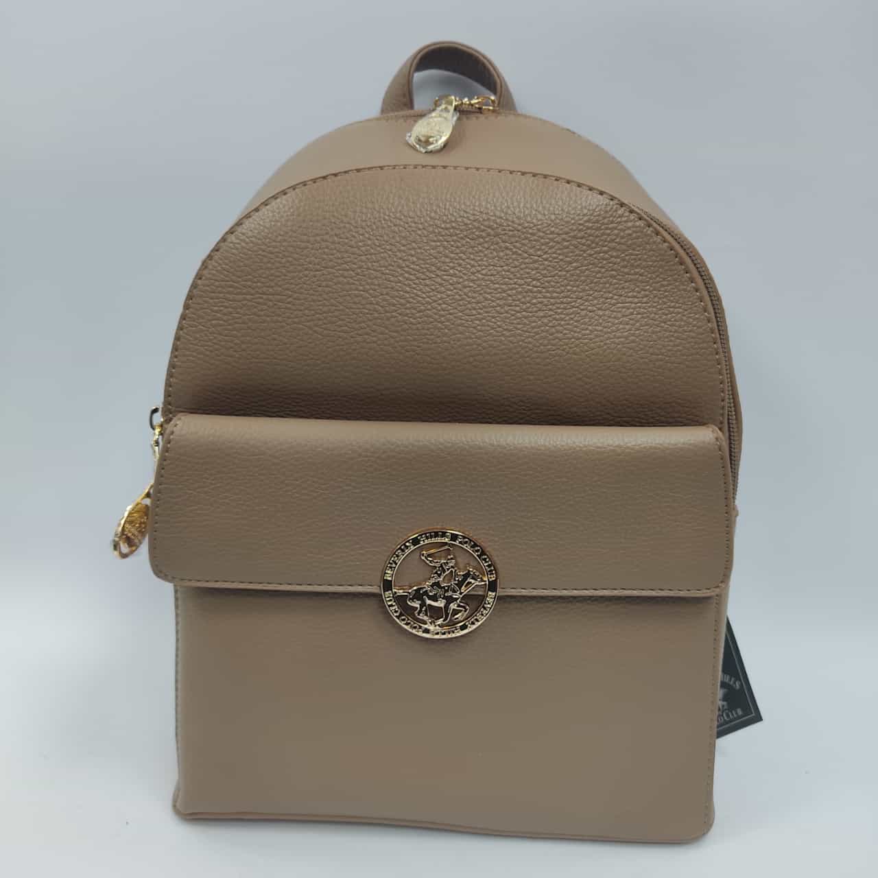 Zaino Donna della linea di Polo club BH- 2662 Tortora/ nero/ burgundy