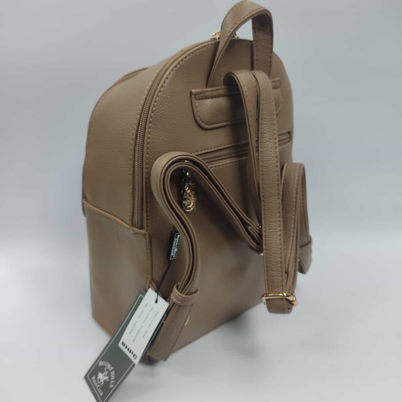 Zaino Donna della linea di Polo club BH- 2662 Tortora/ nero/ burgundy