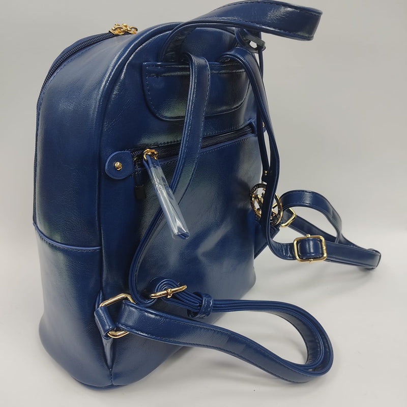 Zaino Donna Di Polo Club BH-2612 Nero/ Blu/ burgundy
