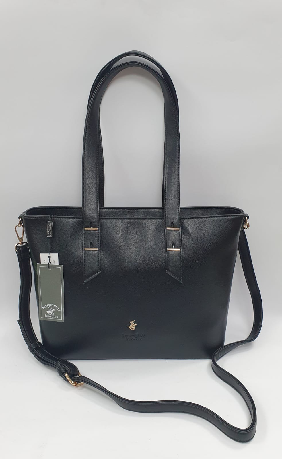 borsa Polo Club da donna a spalla e a tracolla BH-2690 mattone/ nero