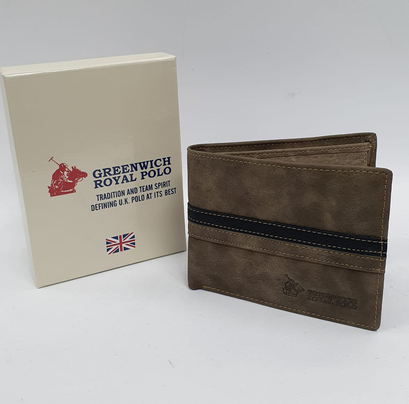 Portafoglio uomo greenwich royal polo  PG16W-920-04 Cuoio