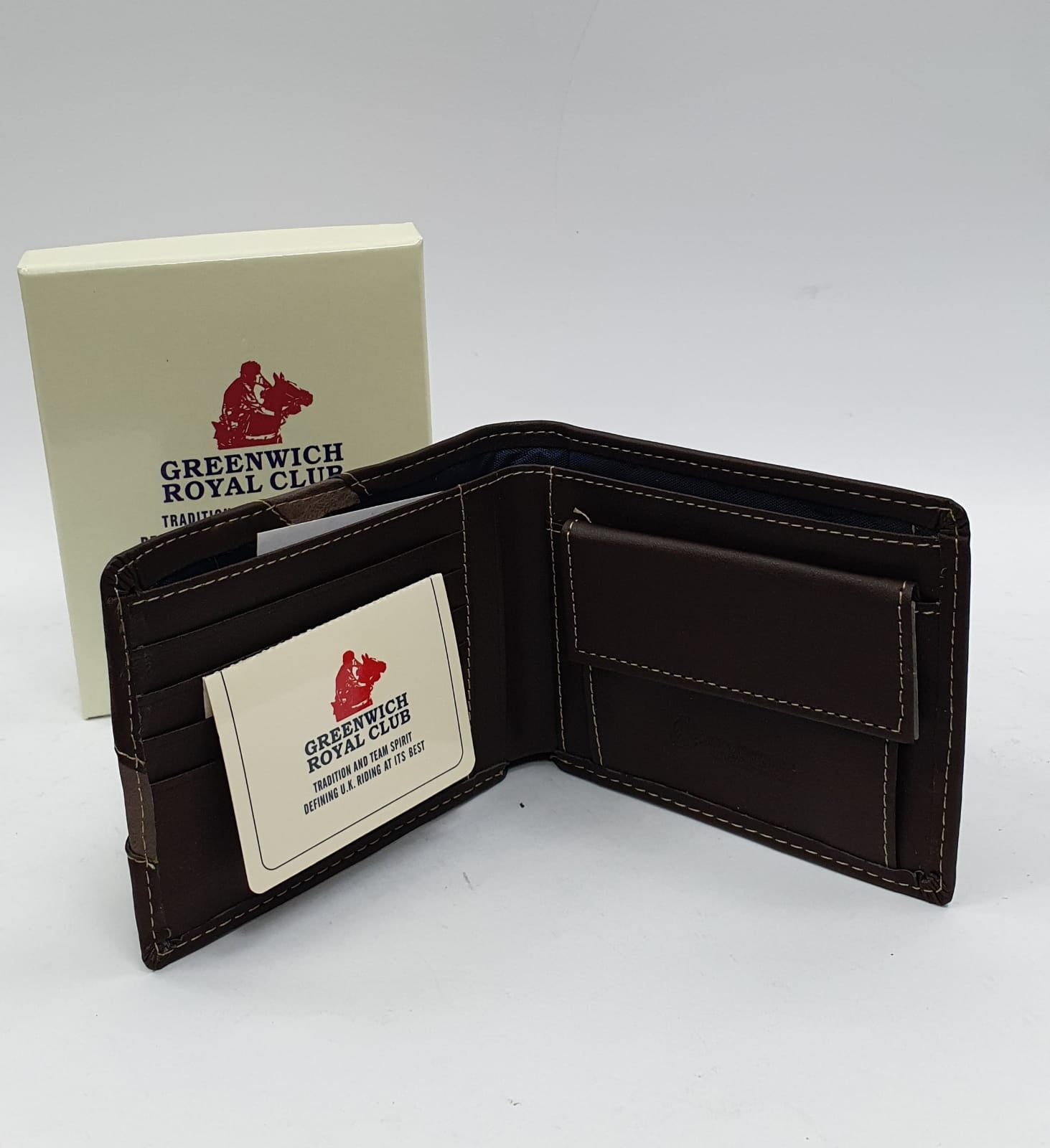 Portafoglio uomo Greenwich royal polo GR19S-956-04 Nero/ testa di Moro