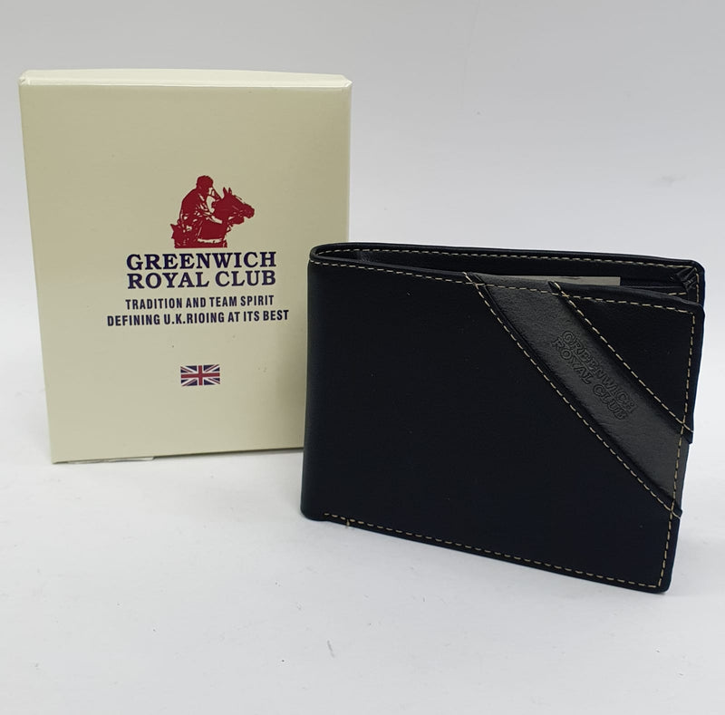 Portafoglio uomo Greenwich royal polo GR19S-956-04 Nero/ testa di Moro