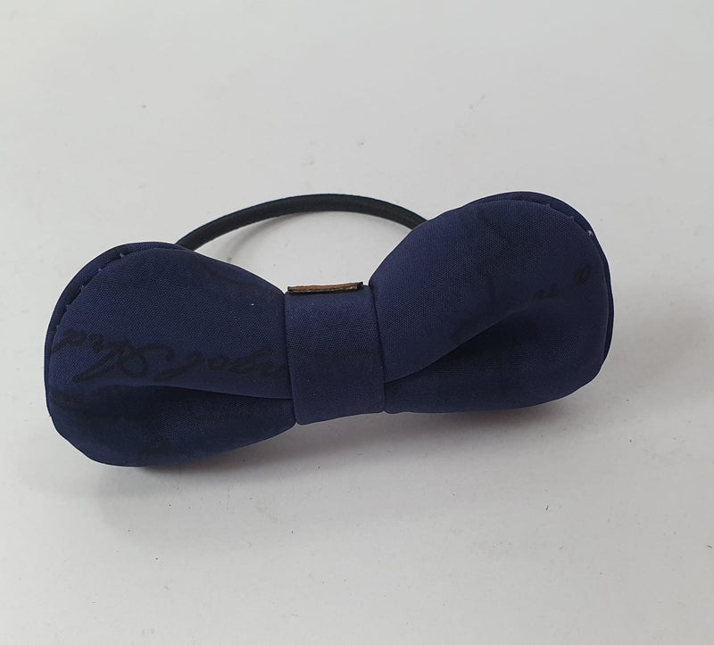 Elastici per capelli di alviero martini con fiocco rigido piccolo marrone/blu