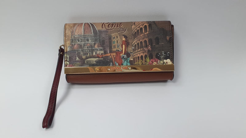 Pochette Donna di Nicole Lee con manico stampa Roma/ Dolci sogni