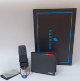 Confezione Rodrigo con cintura e portafoglio uomo cod. ROD905 blu/nero/ t. moro