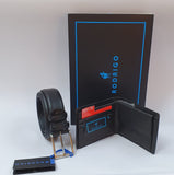 Confezione Rodrigo con cintura e portafoglio uomo cod. ROD905 blu/nero/ t. moro