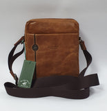 Tracolla Uomo in pelle di Beverly hills  polo club Cuoio art. bh-382