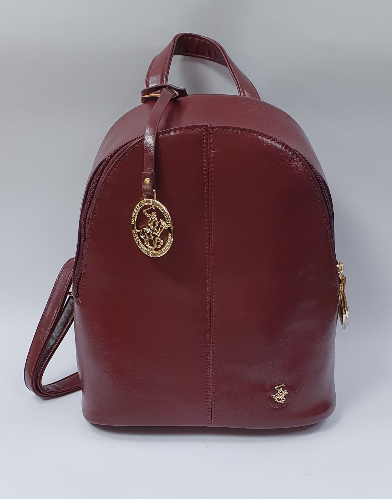 Zaino Donna Di Polo Club BH-2612 Nero/ Blu/ burgundy