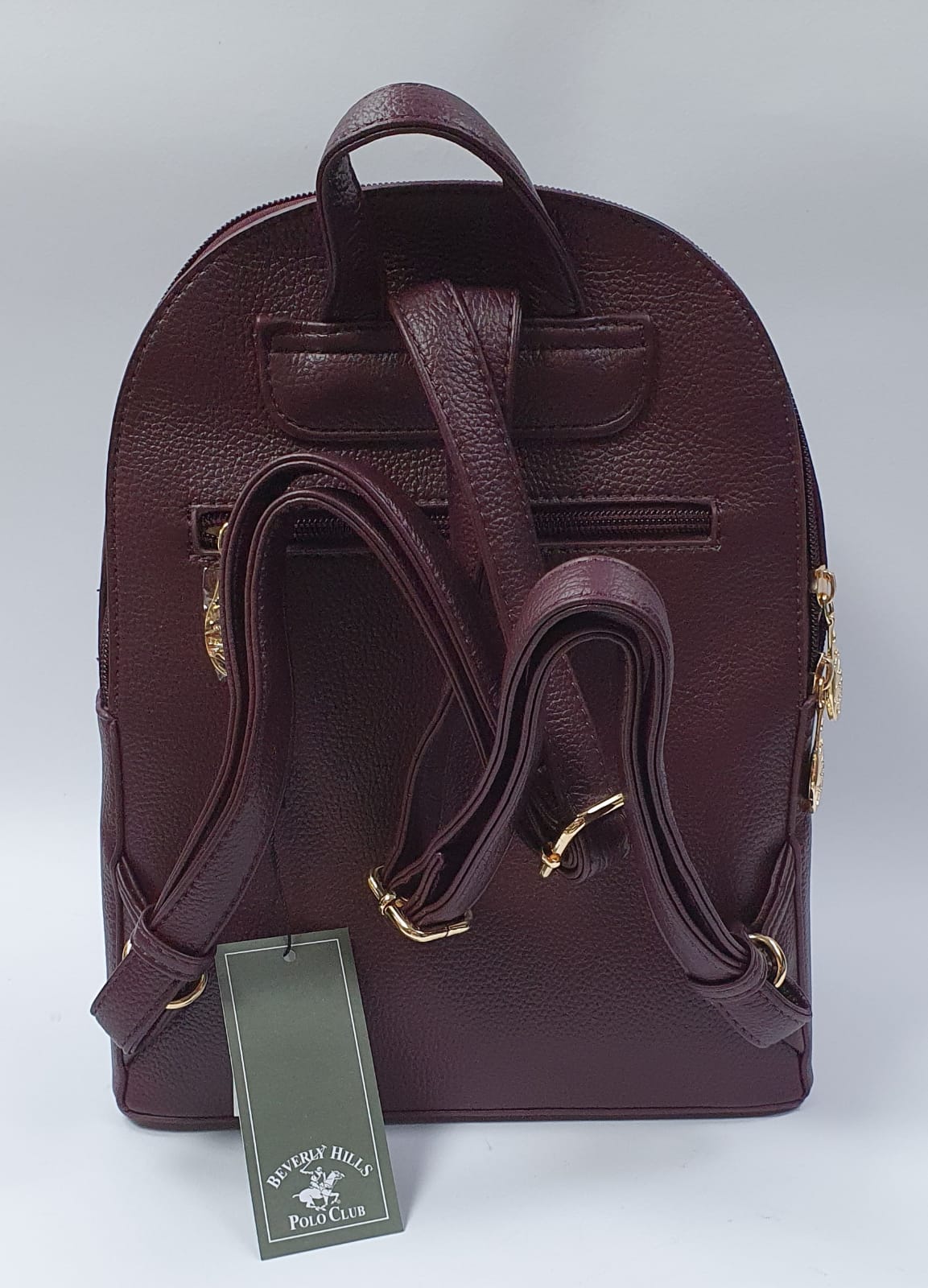 Zaino Donna della linea di Polo club BH- 2662 Tortora/ nero/ burgundy