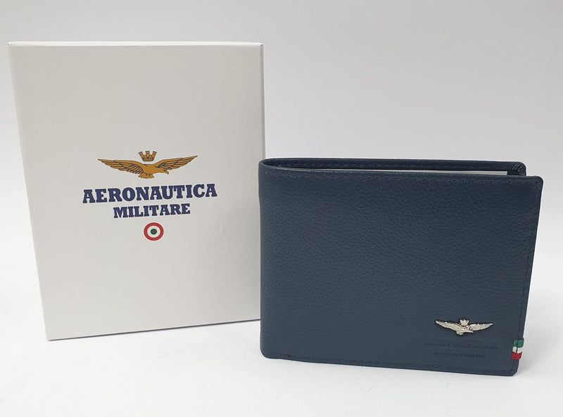 Portafoglio uomo aeronautica militare am-103 blu