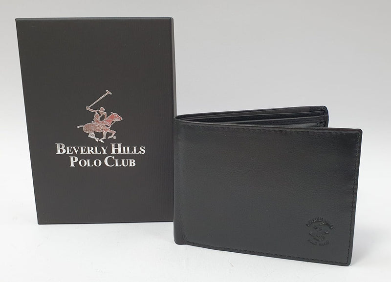 Portafoglio uomo di beverly hills polo club bh-1364  grande moro/ nero