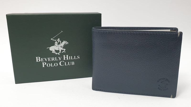Portafoglio da Uomo BEVERLY HILLS POLO CLUB - Nero/Bluette - blu/grigio BH-1173