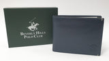 Portafoglio da Uomo BEVERLY HILLS POLO CLUB - Nero/Bluette - blu/grigio BH-1173