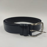 Cintura uomo classica Gemir in pelle colore blu made in Italy