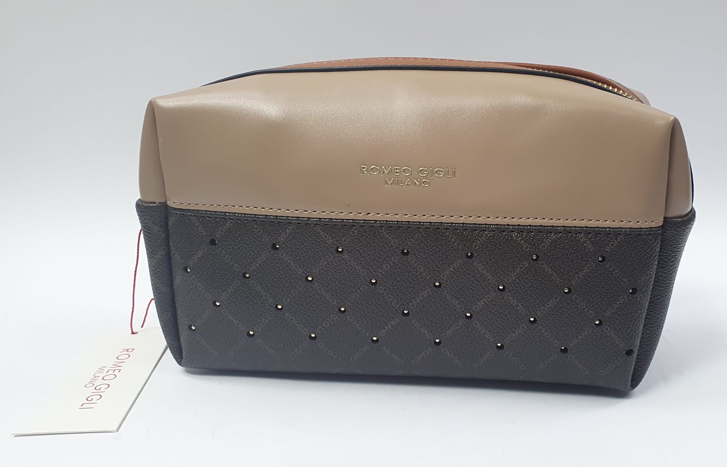 Pochette piccola Donna di Romeo Gigli nera / cuoio  linea Gama