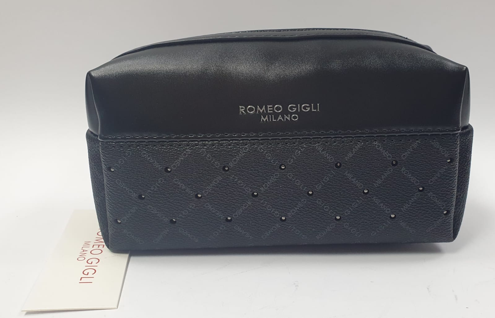 Pochette Grande da donna di romeo gigli linea Gama nero/ cuoio