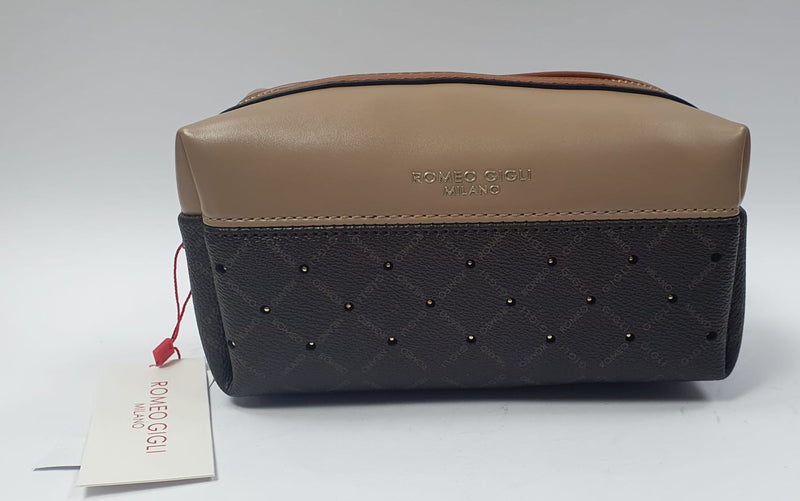 Pochette Grande da donna di romeo gigli linea Gama nero/ cuoio