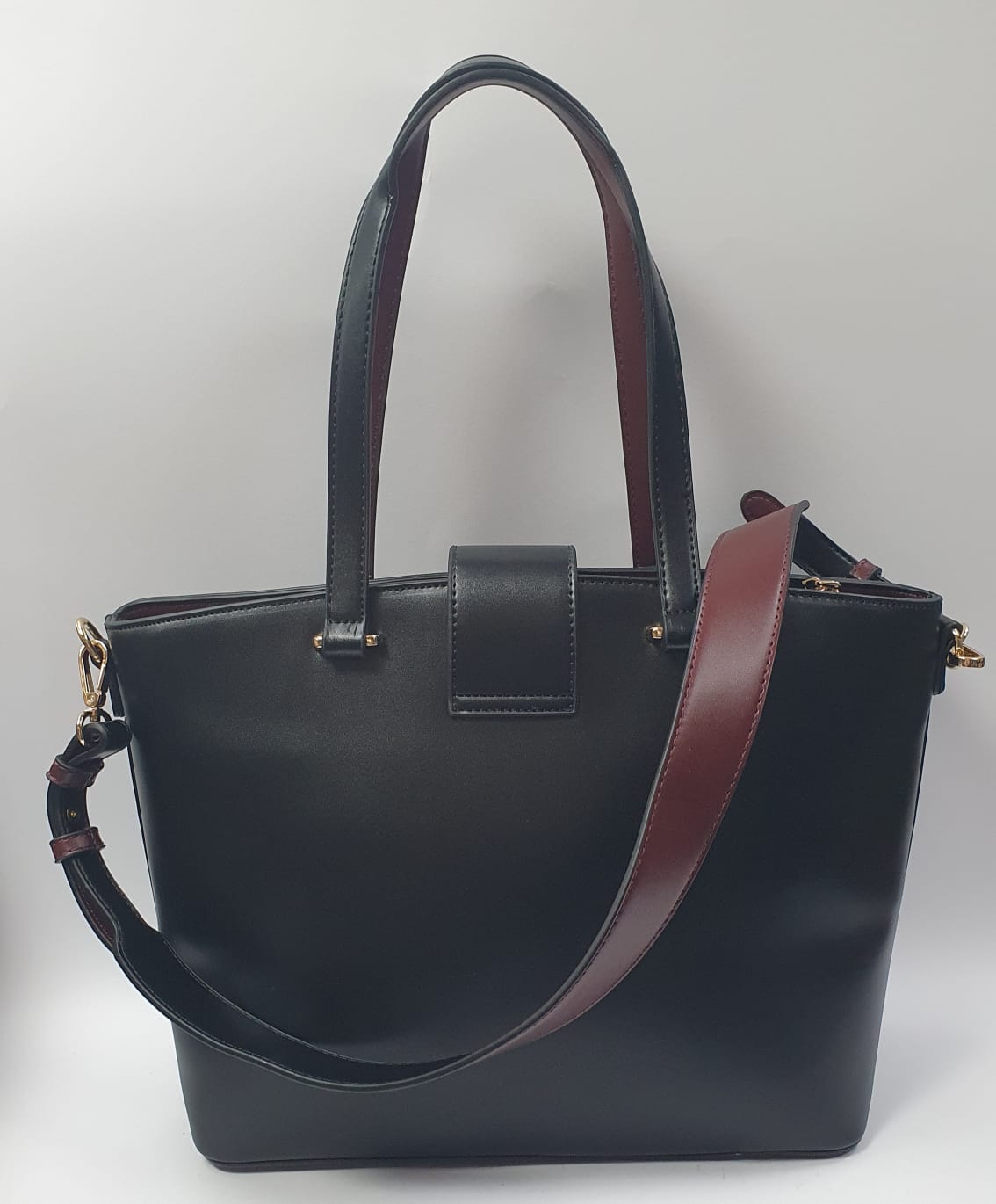Borsa Donna a spalla e a tracolla di romeo gigli linea Juliette nero/bordeaux- nero/cuoio