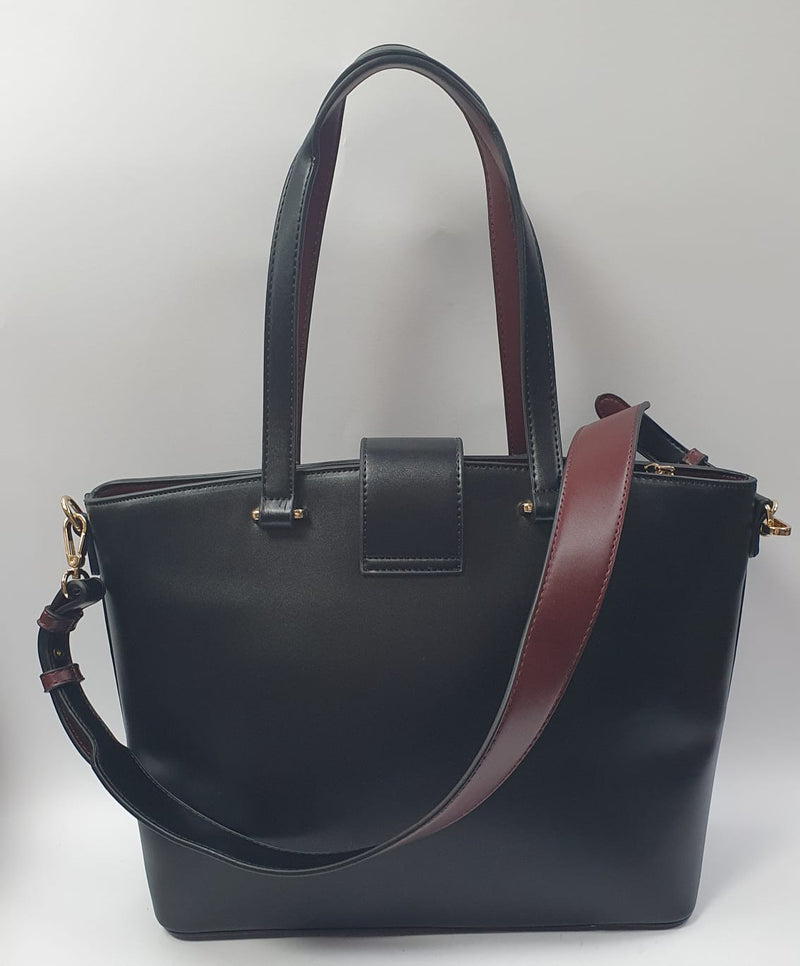 Borsa Donna a spalla e a tracolla di romeo gigli linea Juliette nero/bordeaux- nero/cuoio
