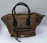 Borsa donna Kbas cod. 250P a mano e tracolla colore tortora.