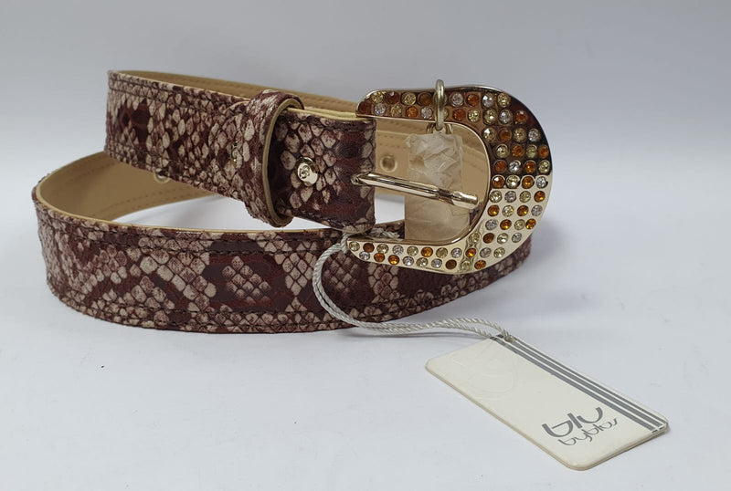 cintura donna di byblos  Ashley pitonata marrone S/M/L