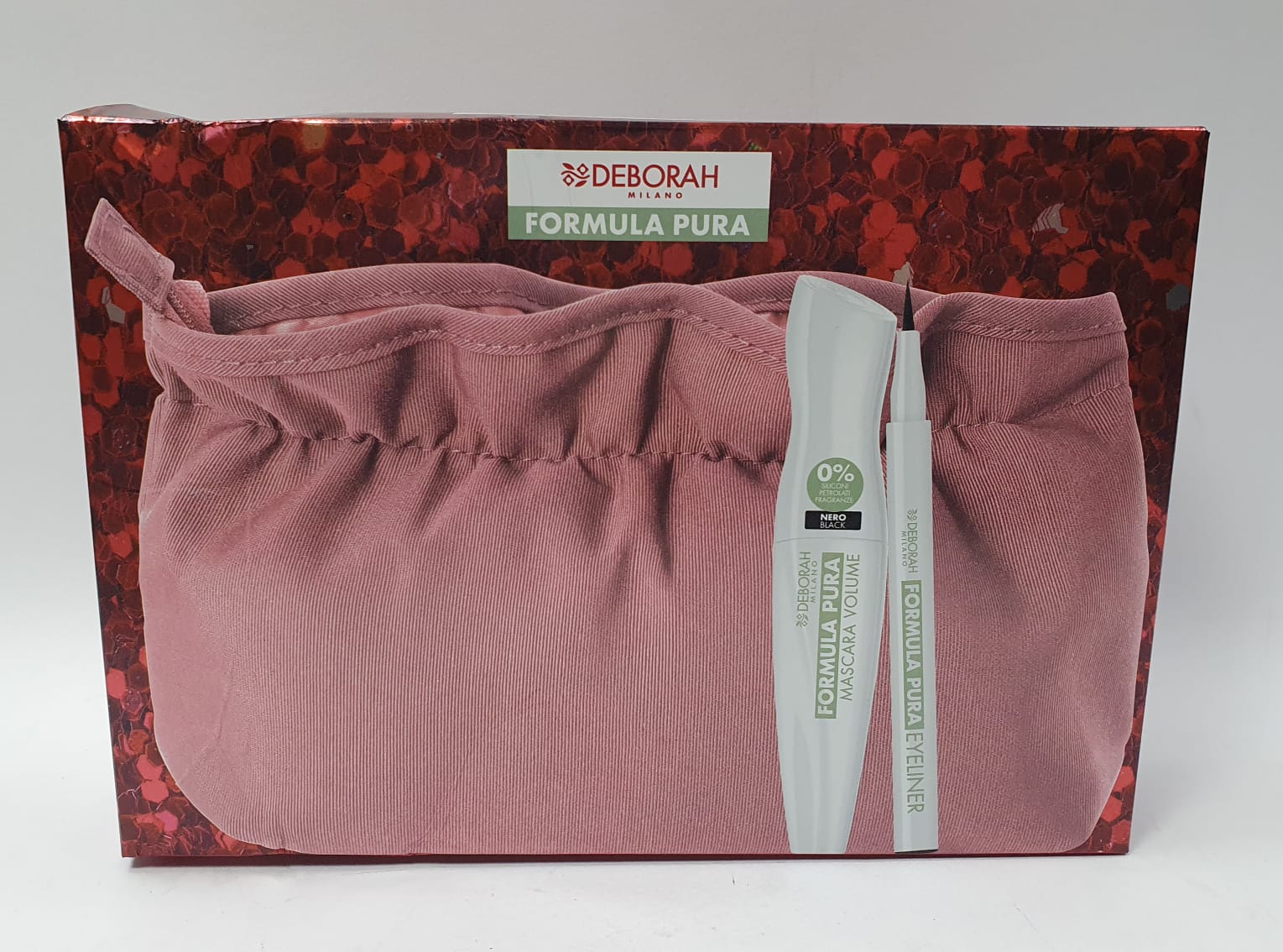 Kit Pochette/mascara/ eyeliner di deborah formula pura.