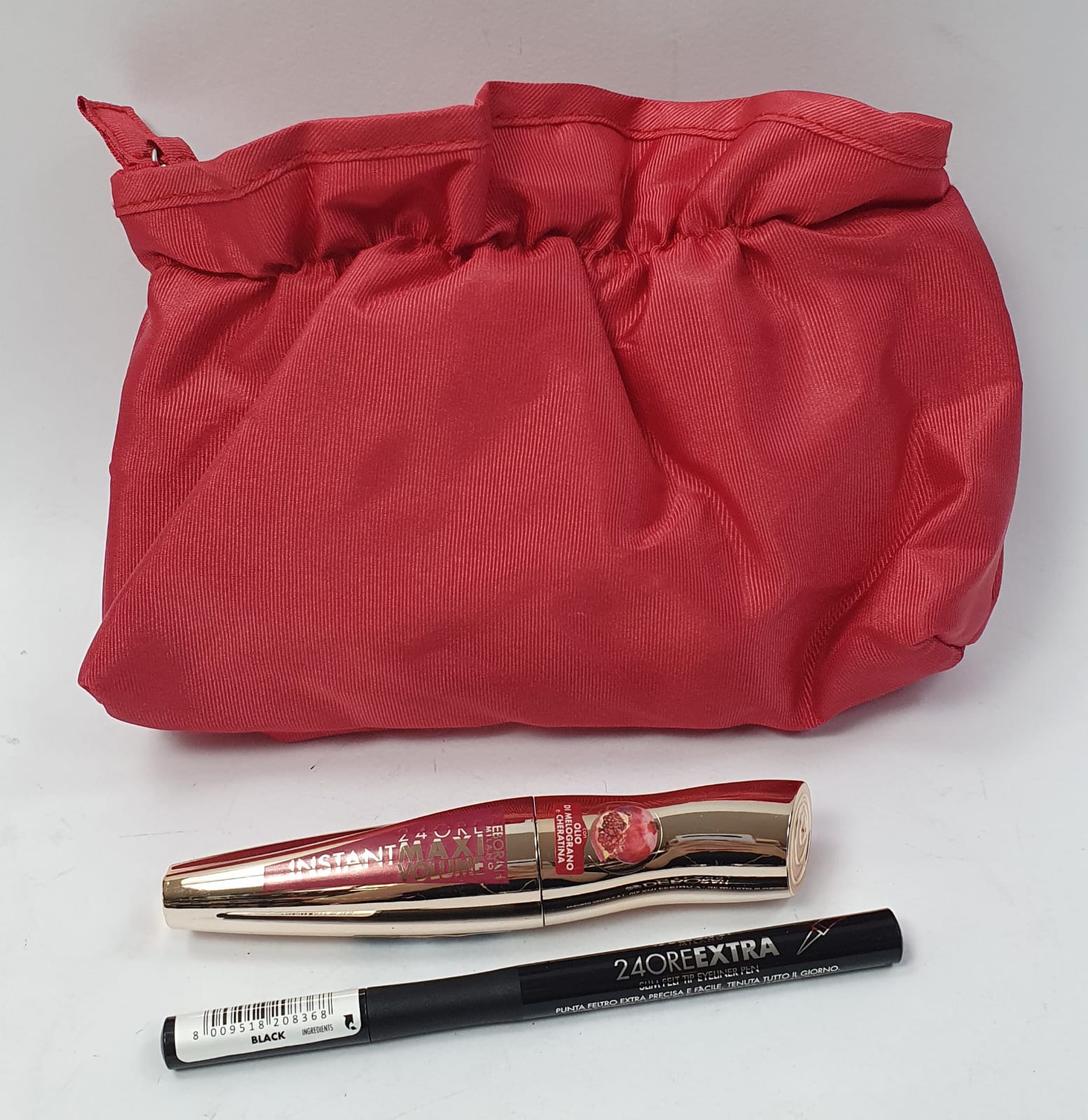 kit/confezione regalo di deborah milano con mascara al melograno ed eyeliner 24 ore