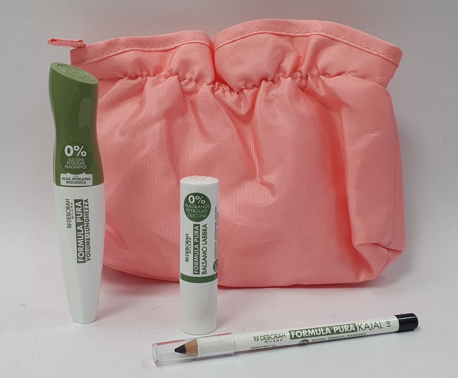 Kit/confezione regalo di deborah formula pura con mascara, matita e balsamo labbra