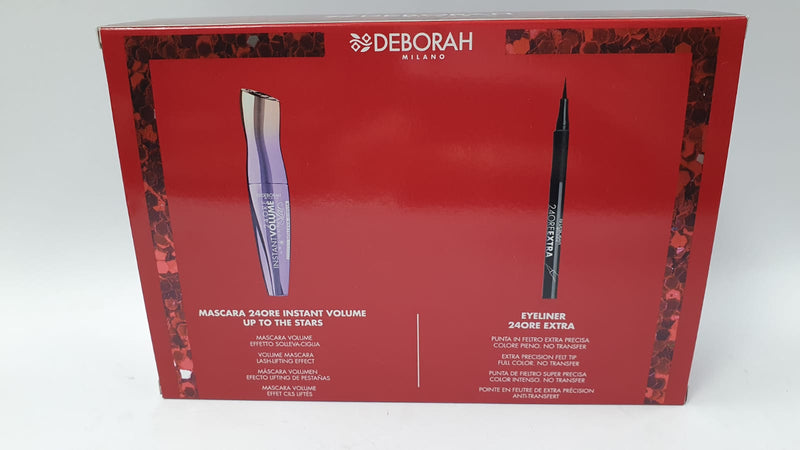 Kit/confezione regalo di deborah milano con mascara instant volume ed eyeliner 24 ore