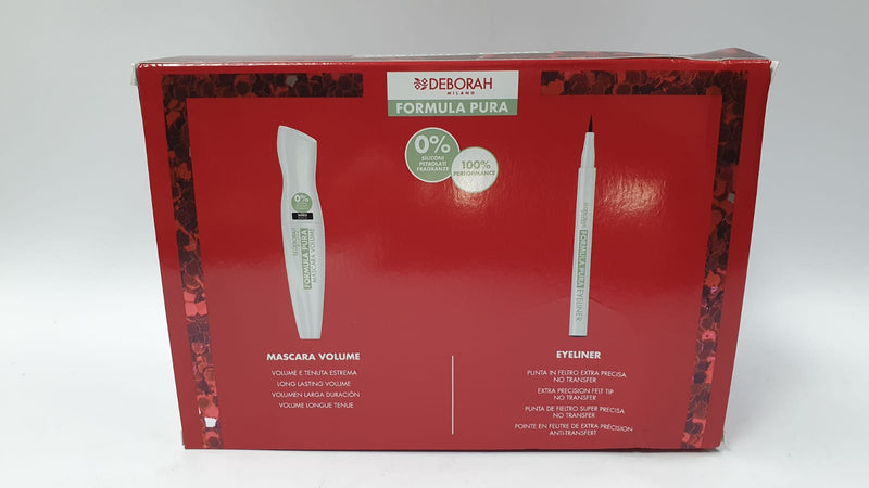 Kit Pochette/mascara/ eyeliner di deborah formula pura.