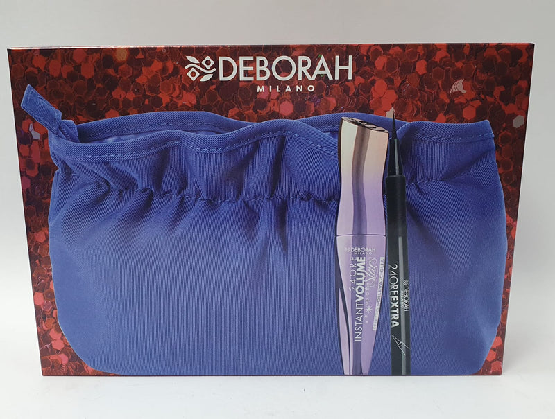 Kit/confezione regalo di deborah milano con mascara instant volume ed eyeliner 24 ore